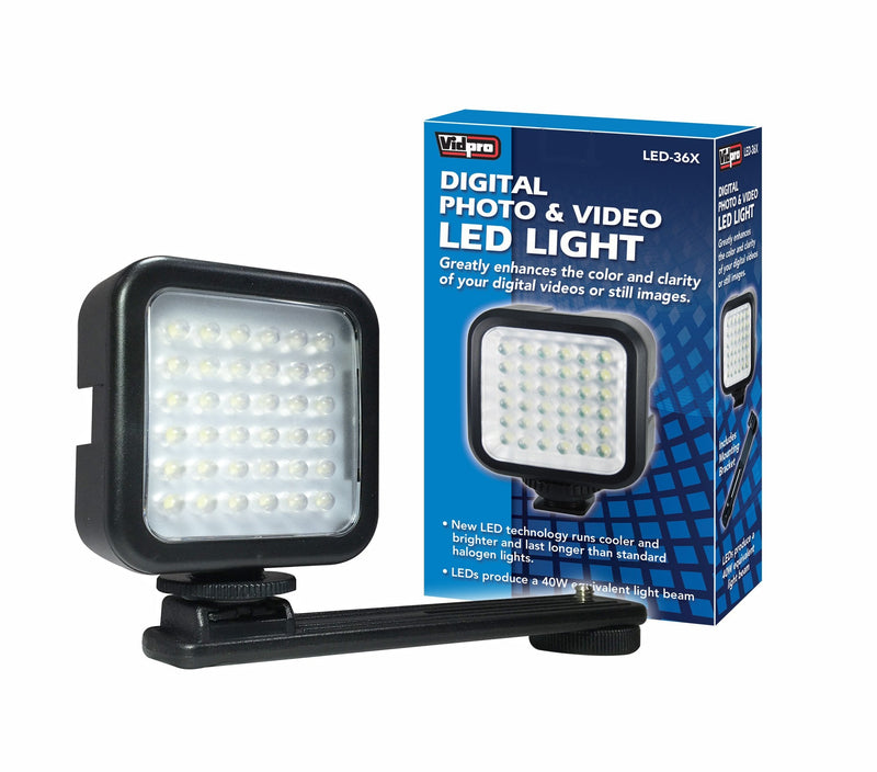  [AUSTRALIA] - Vidpro LED-36X Photo and Video LED Light
