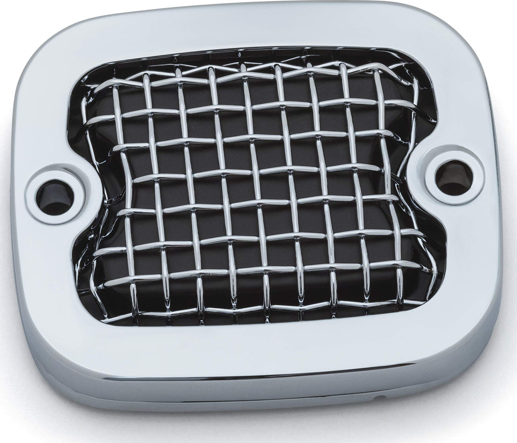  [AUSTRALIA] - Kuryakyn 6534 Motorcycle Accent Accessory: Mesh Brake Master Cylinder Cover for 2005-18 Harley-Davidson Motorcycles, Chrome