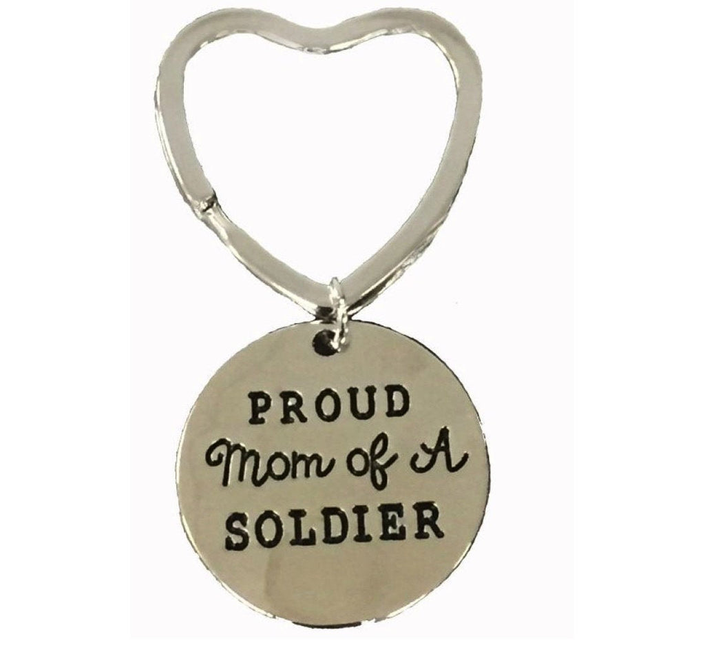  [AUSTRALIA] - Infinity Collection Proud Soldier Mom Keychain, Love My Soldier Jewelry, Gift for Mom