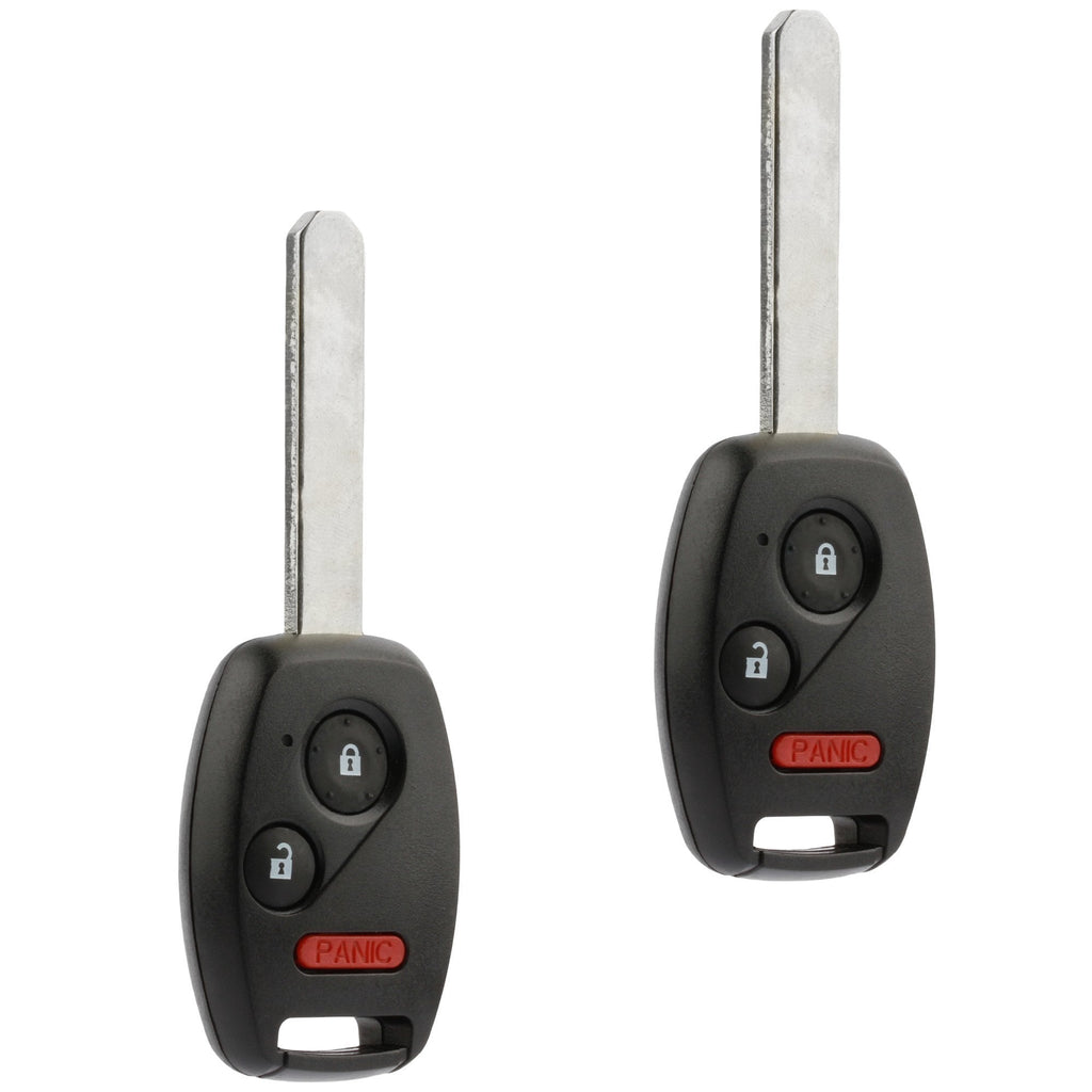  [AUSTRALIA] - Key Fob Keyless Entry Remote fits 2008 Honda Fit / 2005-2010 Honda Odyssey / 2006-2014 Honda Ridgeline (OUCG8D-380H-A), Set of 2 3-Btn x 2