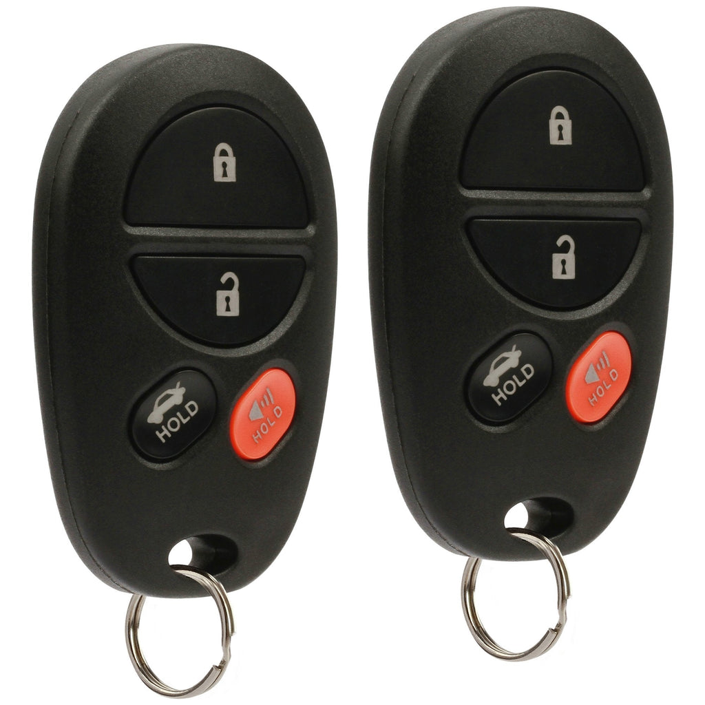  [AUSTRALIA] - Key Fob Keyless Entry Remote fits Toyota Avalon, Solara 2005 2006 2007 2008 (GQ43VT20T 4-Btn), Set of 2 4-Btn x 2