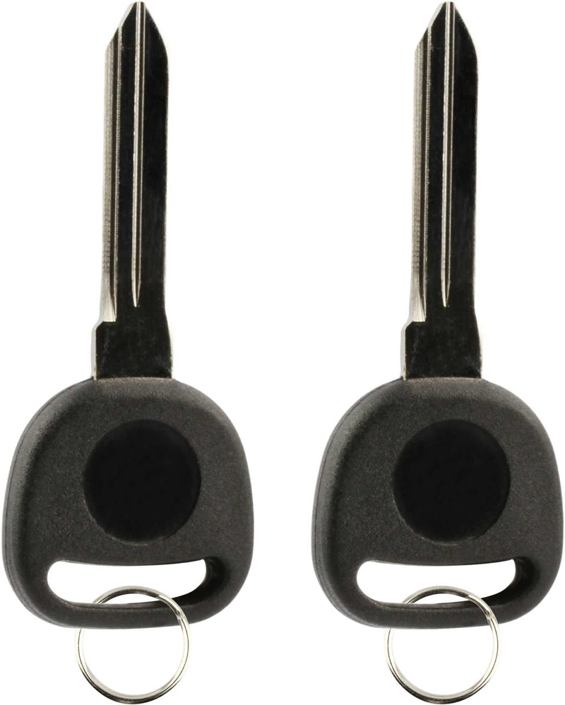  [AUSTRALIA] - KeylessOption Uncut Blank Ignition Car Key Blade Master Keyblank Plastic Head for B110, B110-P (Pack of 2)