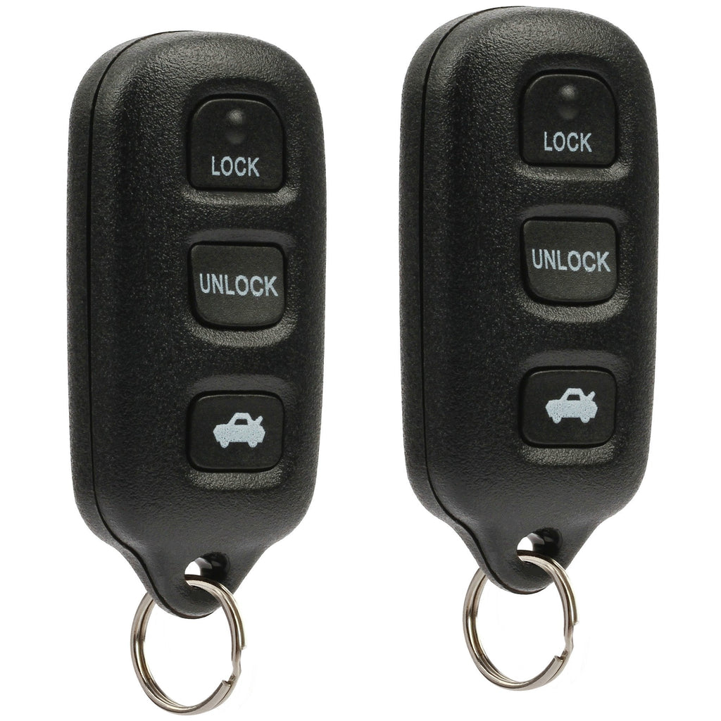  [AUSTRALIA] - Key Fob Keyless Entry Remote fits Toyota Camry Sienna Matrix Corolla Solara/Pontiac Vibe (GQ43VT14T w/Panic), Set of 2 3-Btn x 2