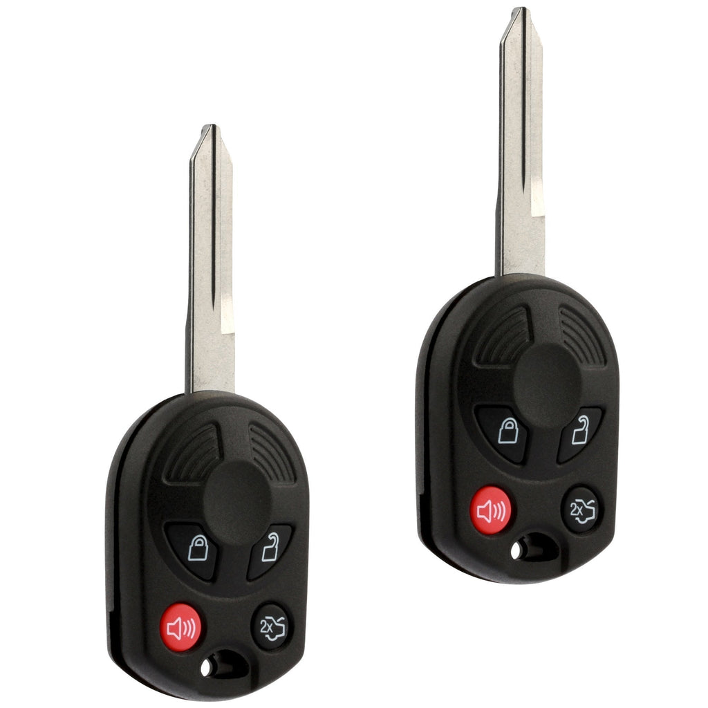  [AUSTRALIA] - Key fits Ford Edge Escape Expedition Explorer Flex Five Hundred Focus Fusion Mustang Taurus Navigator Keyless Entry Remote Fob (OUCD6000022), Set of 2 - Guaranteed to Work 4-btn x 2