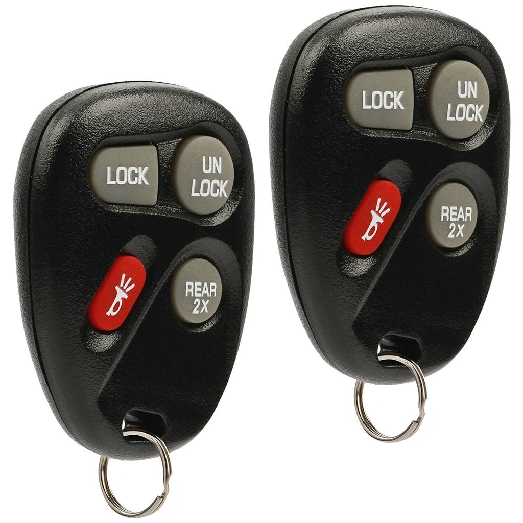  [AUSTRALIA] - Car Key Fob Keyless Entry Remote fits Chevy Astro Blazer/GMC Jimmy Safari/Oldsmobile Bravada 1998 1999 2000 2001 (KOBUT1BT, 15732805), Set of 2 g-805 [2]