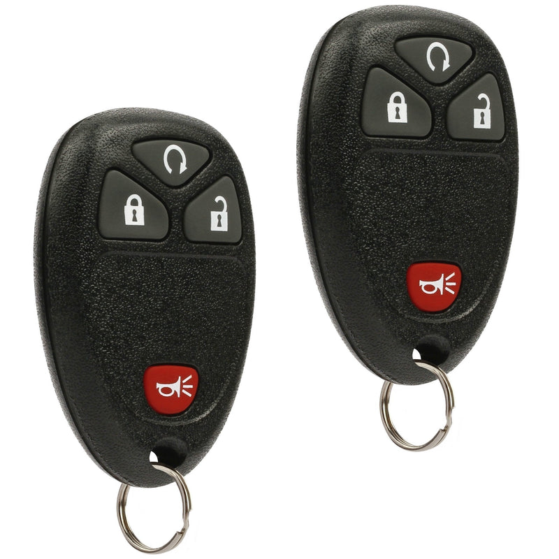 Car Key Fob Keyless Entry Remote fits Chevy Silverado Traverse Equinox Avalanche/GMC Sierra/Pontiac Torrent/Saturn Outlook Vue (OUC60270, OUC60221), Set of 2 - LeoForward Australia