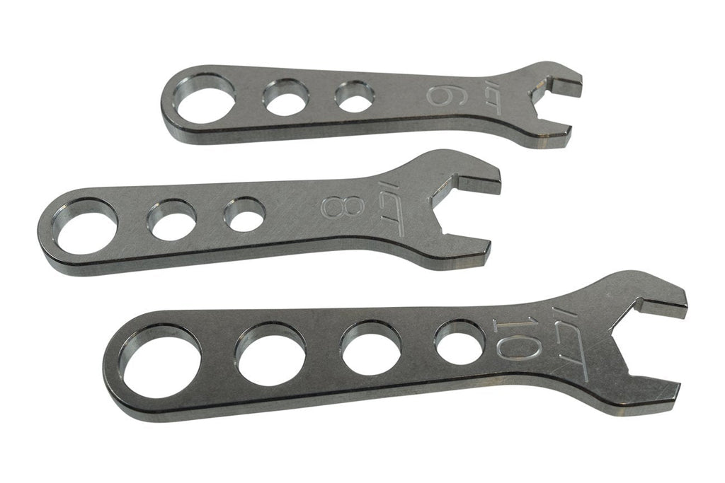  [AUSTRALIA] - 3pc Billet Aluminum Wrench Set 6 8 10 an Fitting Wrenches, 551470
