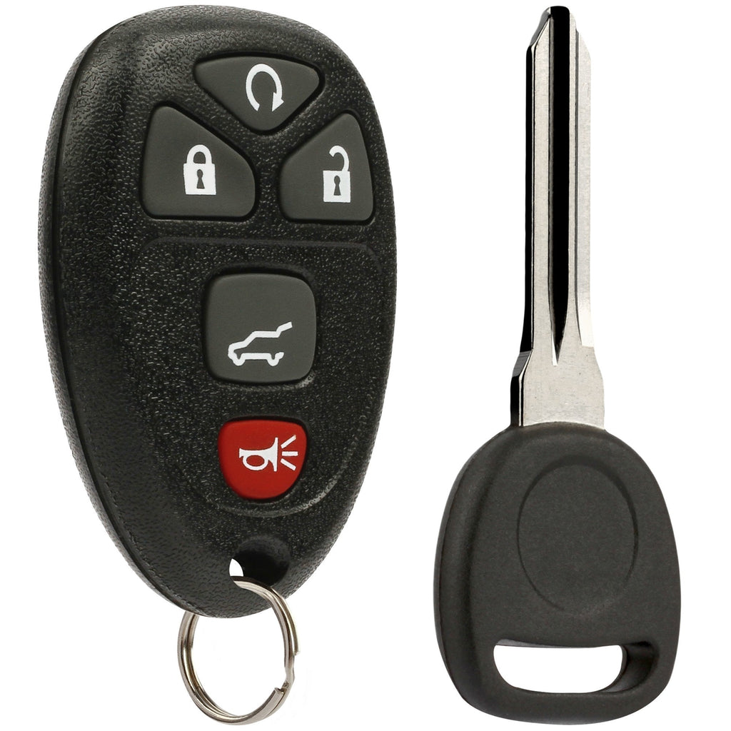 Key Fob Keyless Entry Remote with Ignition Key fits Chevy Suburban Tahoe Traverse/GMC Acadia Yukon/Cadillac Escalade SRX/Buick Enclave/Saturn Outlook (OUC60270, OUC60221) g-415 46-key - LeoForward Australia