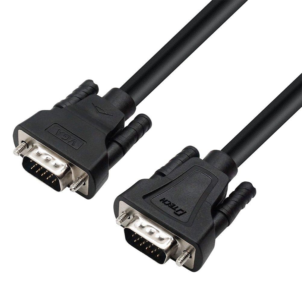 DTECH VGA Male to Male Cable 10 Feet Long PC Computer Monitor Cord 1080p High Resolution (3 Meter, Black) 10ft - LeoForward Australia