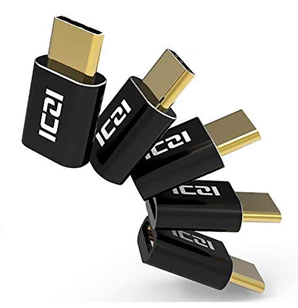 USB C to Micro USB OTG, ICZI Gold Plated Thunderbolt 3 to Micro USB2.0 Female Adapter 5 PCS - LeoForward Australia