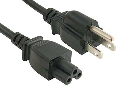 Cable Leader 1ft 3-Prong Notebook AC Power Cord IEC320 C5 to NEMA 5-15P UL Listed - LeoForward Australia