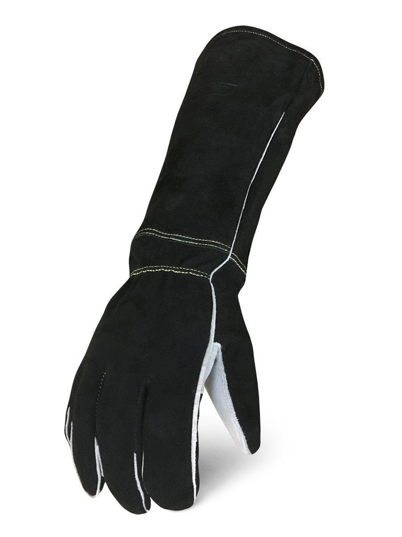  [AUSTRALIA] - IRONCLAD Welding Leather Gloves MIG TIG STICK GRAIN, Palm Reinforcements, Fleece or Cotton Lining, Foam Insulation, Multi Options Cow, Elkskin, Buffalo, Sized S/M/L/XL, Great Fit BLACK STICK WELDER Small