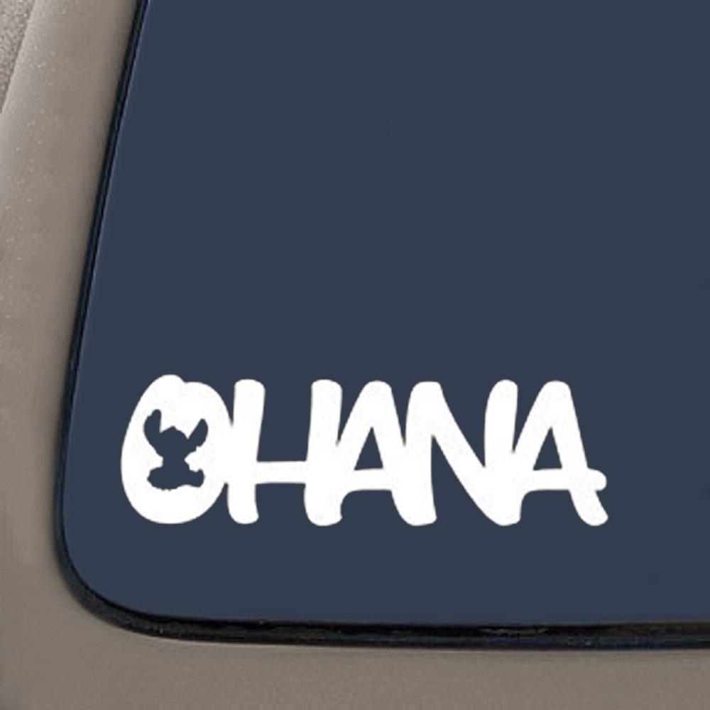  [AUSTRALIA] - CMI Lilo and Stitch Inspired Ohana Family Decal Sticker (White, 7")