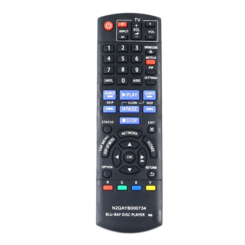 ZdalaMit N2QAYB000734 New Replacement Blu-Ray DVD Player Remote Control Controller fit for Panasonic DMP-DB87P-K DMP-BD87-K DMP-BDT87 DMP-DBS100 DMP-BD77 DMP-BD87 DMP-BD871 DMP-BD875 - LeoForward Australia