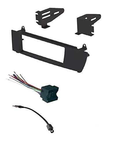 ASC Car Stereo Install Dash Kit, Wire Harness, and Antenna Adapter to Install and Aftermarket Single Din Radio for 2004 2005 2006 2007 2008 2009 2010 BMW X3 - LeoForward Australia