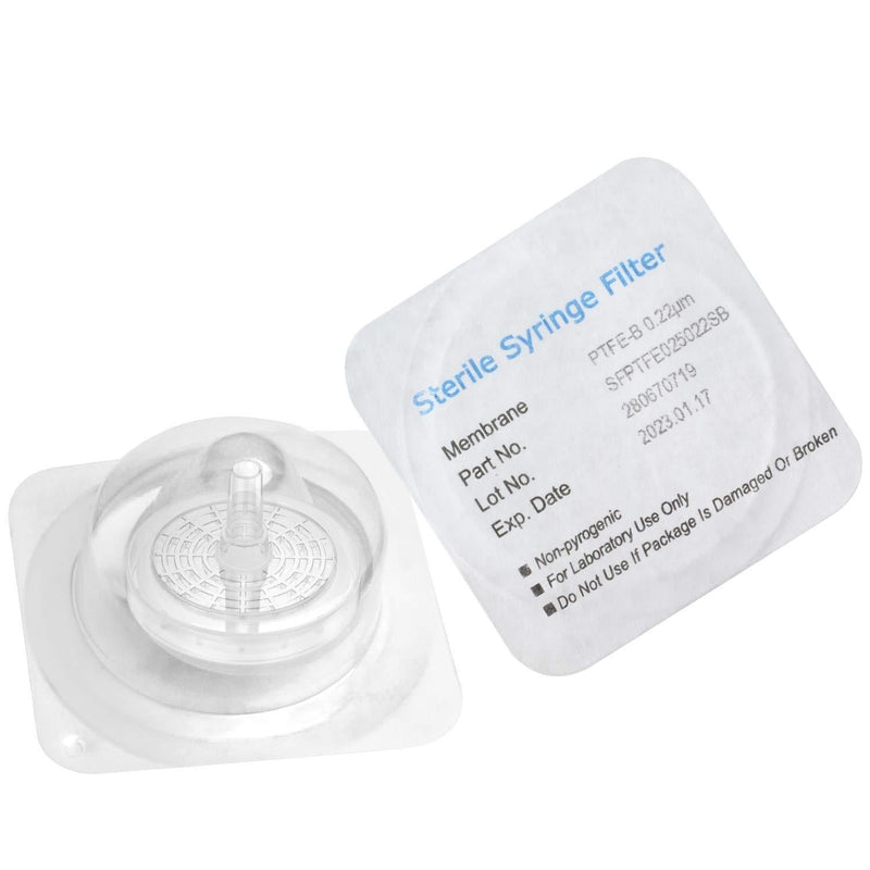 Sterile Syringe Filters PTFE 25 mm Diameter 0.22 um Pore Size Individually Packaged 10/pk by Biomed Scientific Sterile PTFE 25mm 0.22μm 10pcs - LeoForward Australia