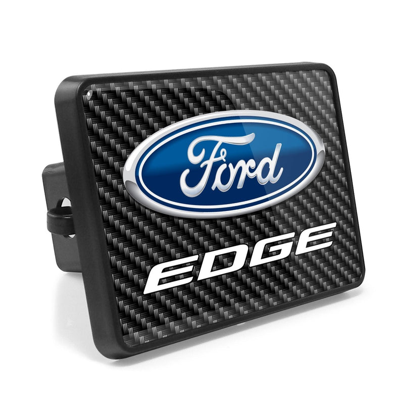  [AUSTRALIA] - iPick Image for Ford Edge Carbon Fiber Look UV Graphic ABS Plastic 2 inch Tow Hitch Cover