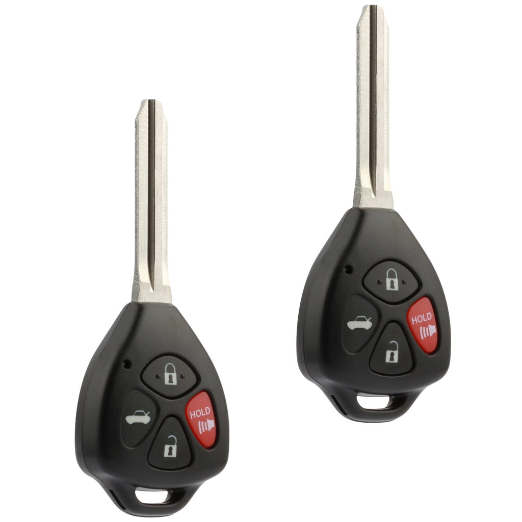  [AUSTRALIA] - Car Key Fob Keyless Entry Remote fits 2008-2012 Toyota Avalon & 2008-2010 Corolla (GQ4-29T, 1470A-10T), Set of 2 t-29t-67-4btn x 2