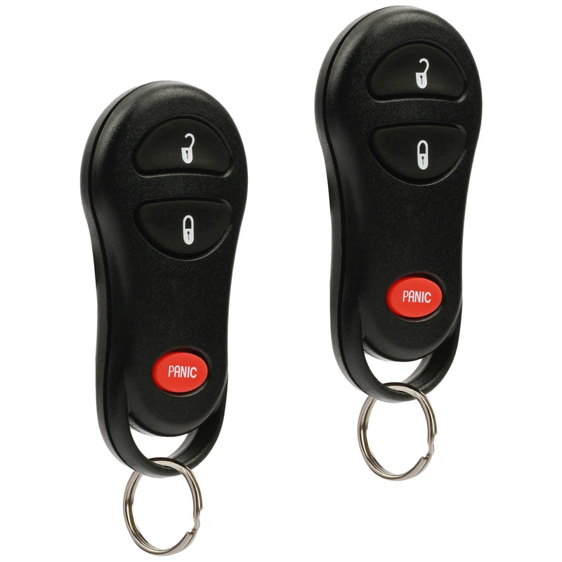  [AUSTRALIA] - Car Key Fob Keyless Entry Remote fits Dodge 1999-2002 Ram / 1999-2000 Dakota / 1999-2000 Durango (GQ43VT9T, 56045497), Set of 2 c-547-3btn x 2