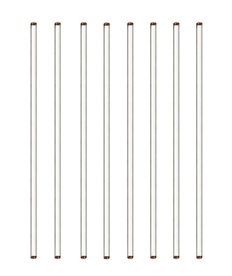  [AUSTRALIA] - Burry Life Science Glass Stick 12" Length Stir Rod with Both Ends Round 8pcs/pk