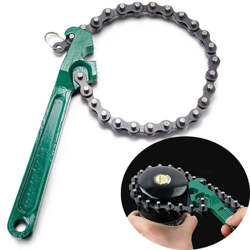  [AUSTRALIA] - HomDSim Chain Wrench, 12 inches Automotive Oil Fuel Filter Chain Wrench Pliers Adjustable Removal Remover Tool,fits 1.6" to 5.9" Diameter