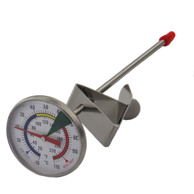  [AUSTRALIA] - Frothy Milk Thermometer With 175 mm Stainless Steel Probe and Clip Barista Coffee