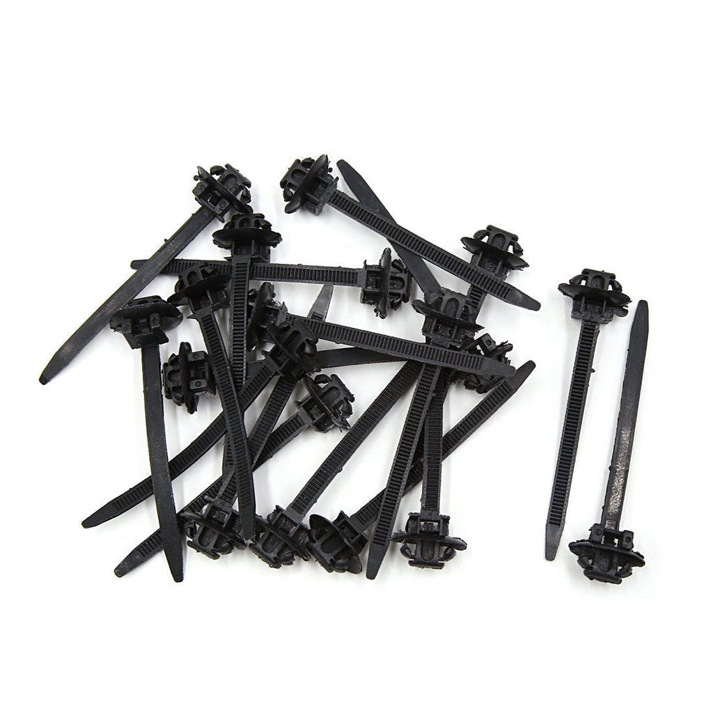  [AUSTRALIA] - uxcell 20Pcs 5mm x 85mm Plastic Adjustable Self-Locking Cable Ties Zip Wire Fastener Black