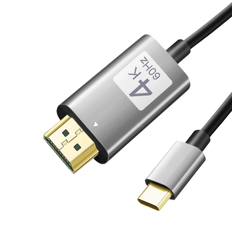 USB C to HDMI Cable 4K 60Hz, QCEs Type C to HDMI Cable Adapter 6Ft Video Cord to HDTV/Monitor Thunderbolt 3 Compatible with MacBook Pro/Air 2021 iPad Pro, Surface Book 2, XPS, Samsung Galaxy S10/S9 4K60Hz - LeoForward Australia