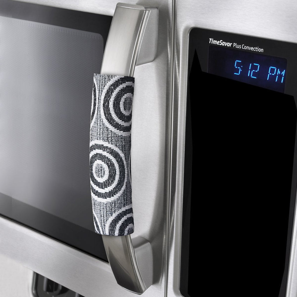 OUGAR8 Microwave Door Handle Cover-Catches Drips,Dust,Smudges and Fingerprints Leaving for Oven Handle Covers Home Kitchen Appliances Decoration (Circle,6" 3.5") 6"L*3.5"W Circle - LeoForward Australia