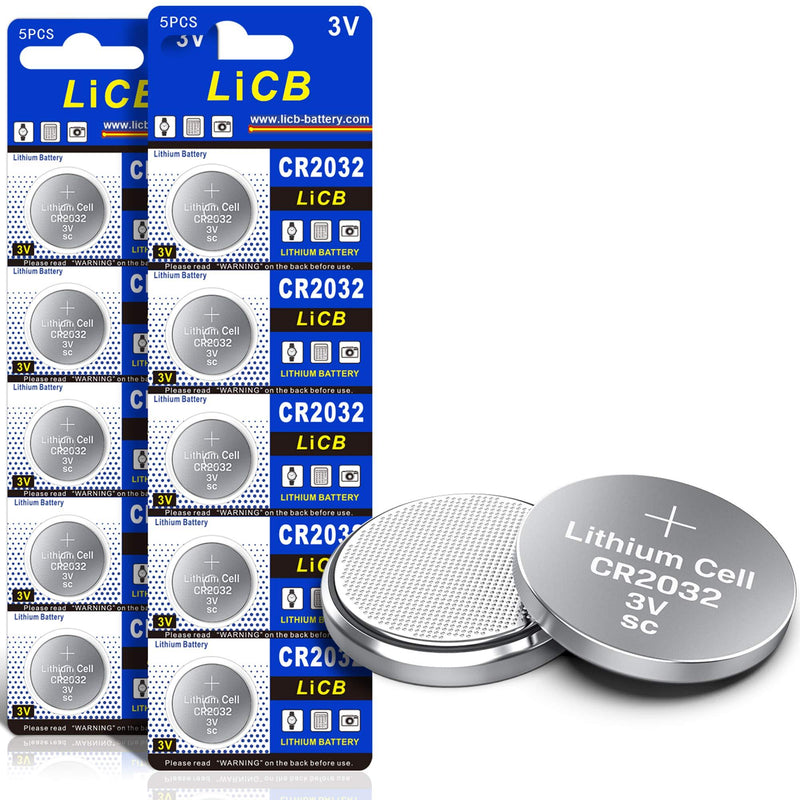 LiCB CR2032 3V Lithium Battery(10-Pack) - LeoForward Australia
