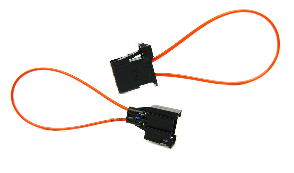 RKX MOST fiber optic optical loop bypass female or male adapter for Radio and Audio compatible with MERCEDES BMW AUDI PORSCHE (Male & Female set) Male & Female set - LeoForward Australia