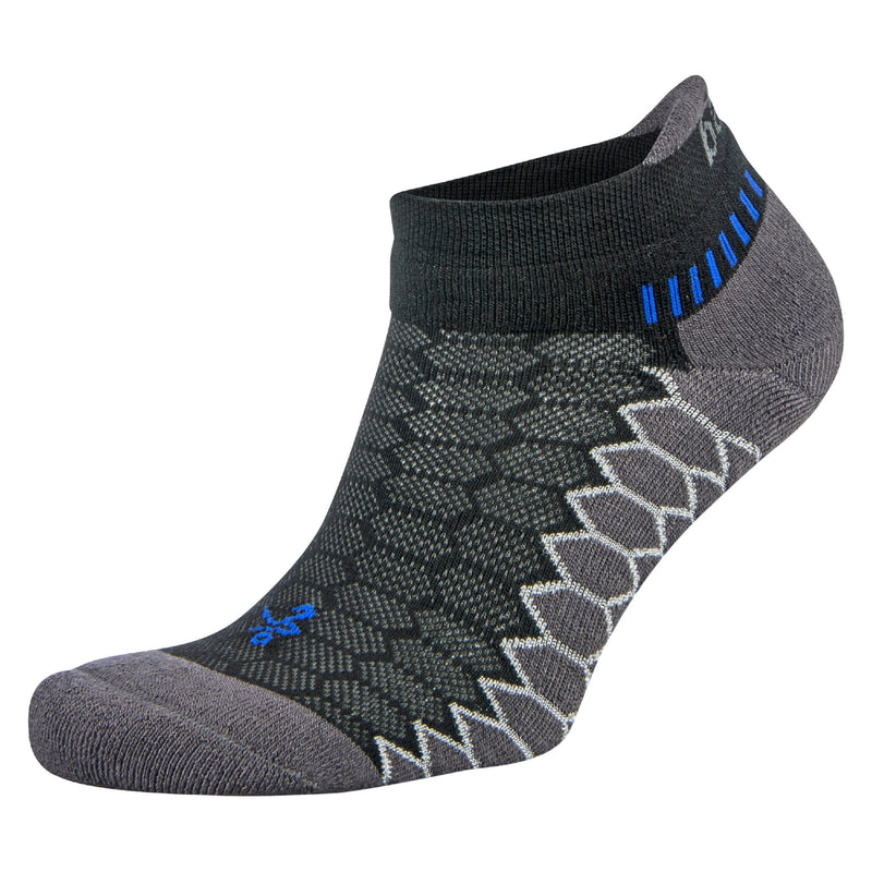 Balega Silver No-Show Compression-Fit Running Socks for Men and Women (1 Pair) Black/Carbon Small - LeoForward Australia