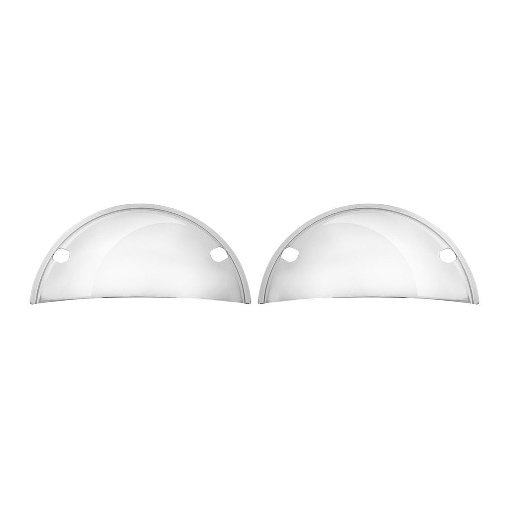  [AUSTRALIA] - KNS Accessories 70530 Headlight Cover (5 3/4" Chrome Half Moon ) 5-3/4"