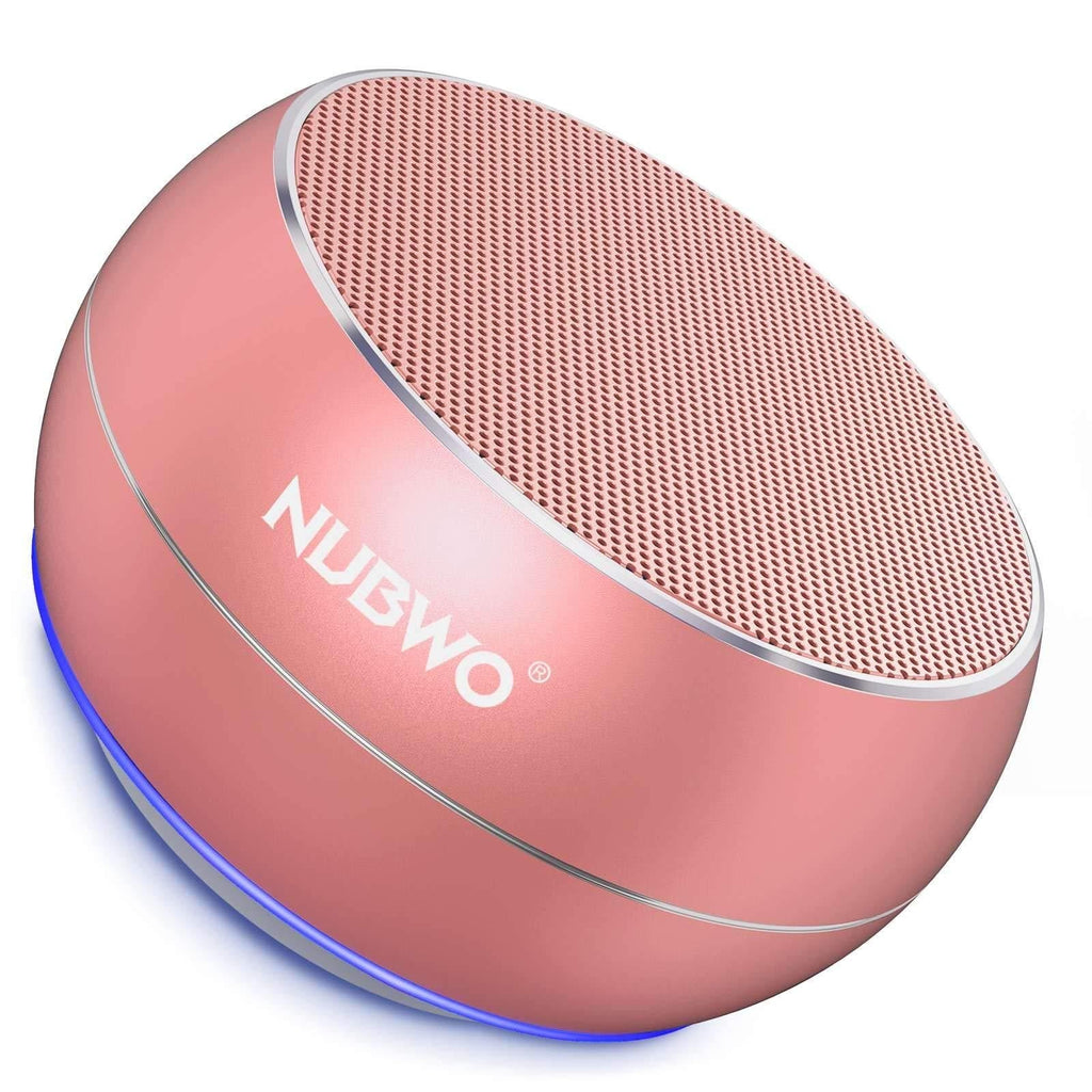 NUBWO Portable Bluetooth Wireless Speaker with Bass TWS, Bulti in Mic, 15H Playtime Small Speaker for Iphone, iPad, Mac, Tablet, Echo Rose Gold - LeoForward Australia