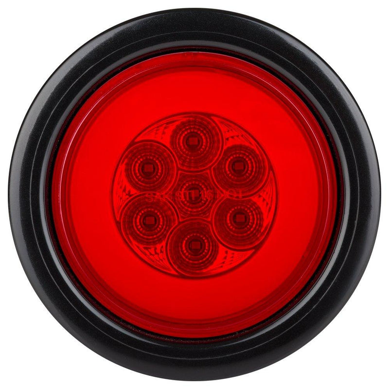  [AUSTRALIA] - Lumitronics RV HALO LED 4" Sealed Round Stop/Turn/Tail Lights (Red) Single Red Lens