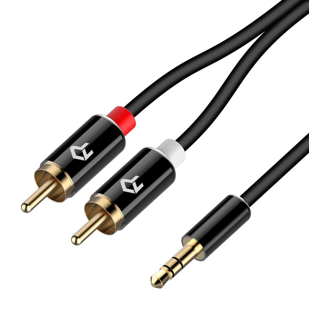 Rankie 3.5mm to 2-Male RCA Adapter Audio Stereo Cable, 6 Feet - LeoForward Australia