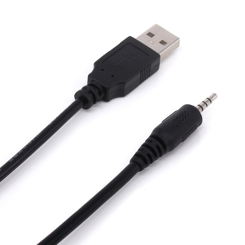 USB to 2.5mm,Ancable Replacement USB Charging Cable (3ft / 1m) for JBL E40BT E50BT J56BT Headphones (Black) 1-Pack - LeoForward Australia