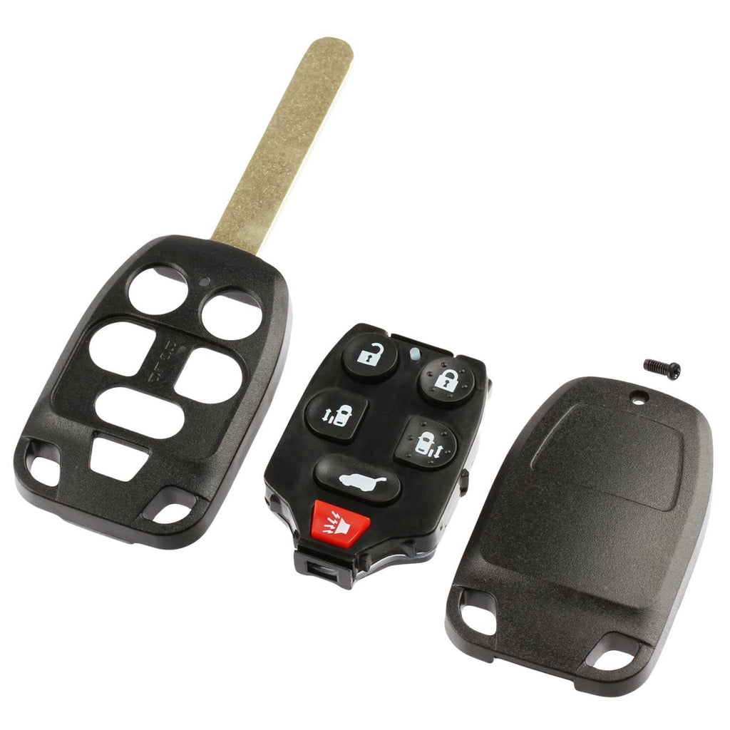  [AUSTRALIA] - Key Fob Keyless Entry Uncut Remote Shell Case & Pad fits 2011-2013 Honda Odyssey h-6b-key-case