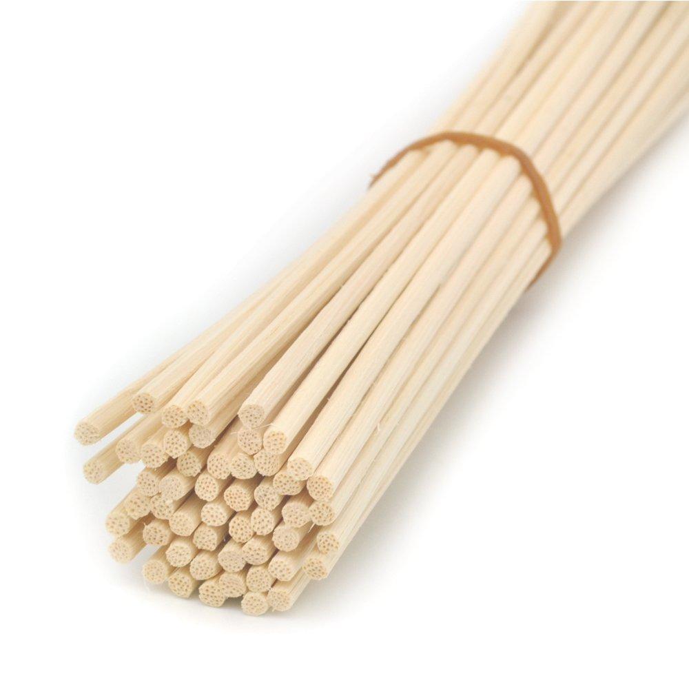  [AUSTRALIA] - Ougual 100 Pieces Natural Rattan Reed Diffuser Replacement Sticks (6.3" x 3mm) 6.3" x 3mm