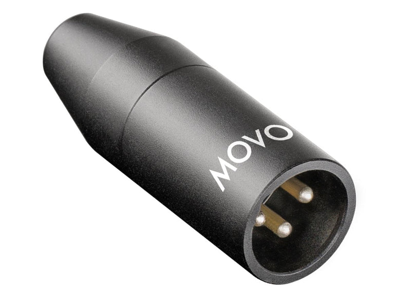  [AUSTRALIA] - Movo F-XLR 3.5mm to XLR Microphone Adapter - 3.5mm Female TRS to XLR Male Connector for Camcorders, Recorders, Mixers