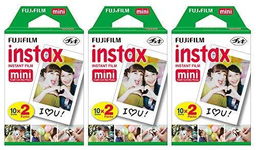  [AUSTRALIA] - Fujifilm Instax Mini Instant Film (3 Twin Packs, 60 Total Pictures) for Instax Cameras