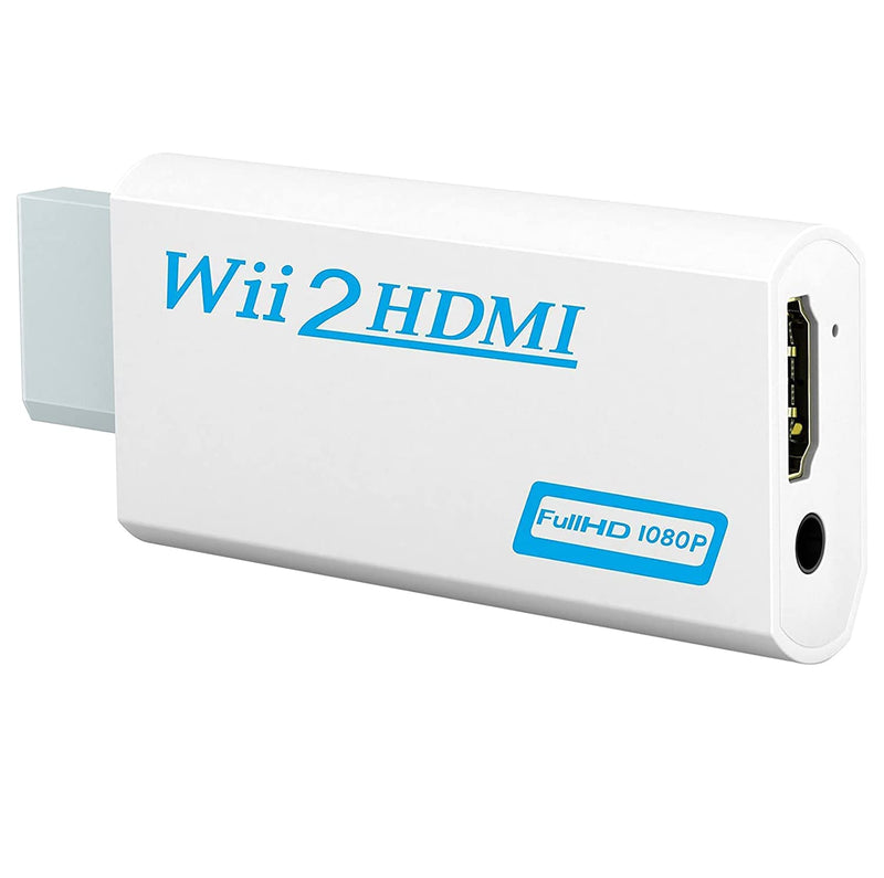  [AUSTRALIA] - RuiPuo Wii to HDMI Converter Output Video Audio Adapter, with 3.5mm Audio Video Output Supports All Wii Display Modes, Best Compatibility and Stability for Nintendo (Wii to HDMI Adapter)
