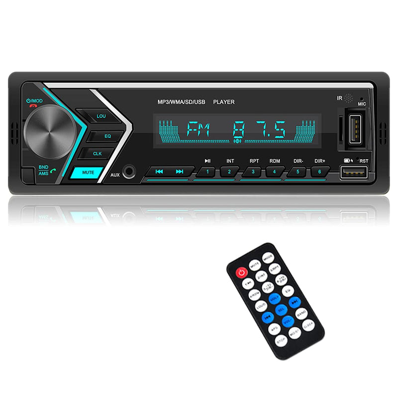 Car Stereo Car Stereo with Bluetooth Single din in Dash stereos for car, FM Car Radio Car Audio Support USB, SD Card ,AUX in, with Wireless Remote Control - LeoForward Australia