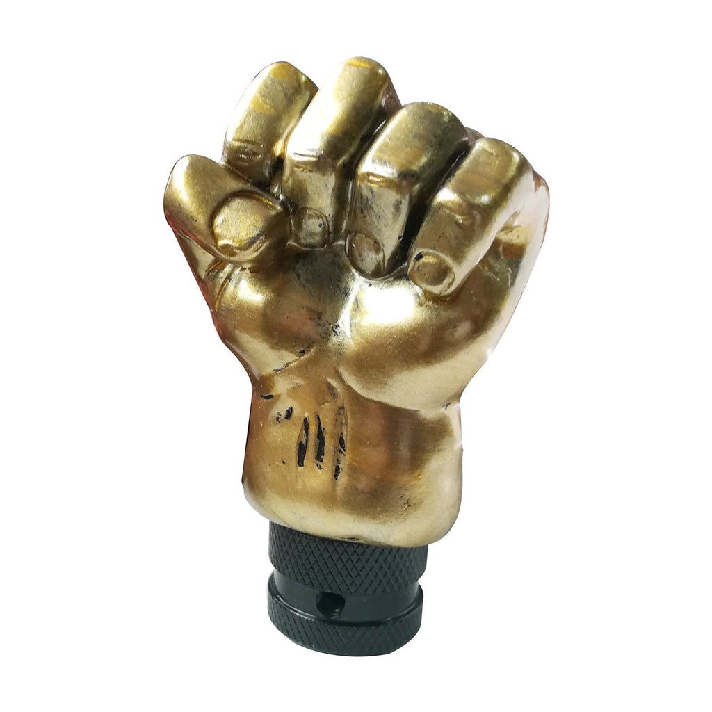  [AUSTRALIA] - Mavota Gear Shift Knob with Fist Design Cool Shift Knob with 3 Adapter for Fit Car Truck SUV Gold Bronze