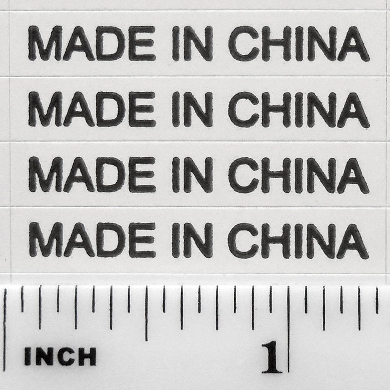 1,000+ Made in China Stickers White Rectangle Self Adhesive Kiss Cut Labels by IntelGifts. Show Country of Origin on China Imported Products White C - LeoForward Australia