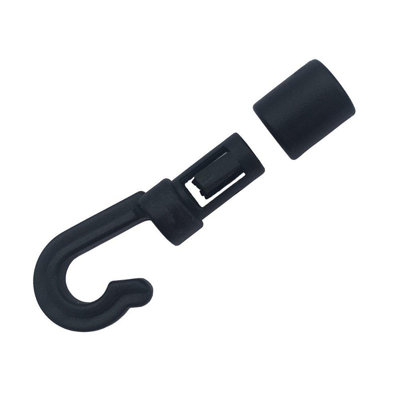  [AUSTRALIA] - 10 Pcs Bungee Shock Cord Hook for 1/4 inch and 3/16 inch Rope Terminal Ends Tabbed S Open Hooks for Kayaks
