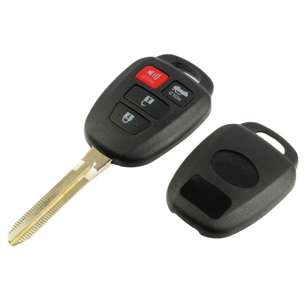  [AUSTRALIA] - Key Fob Keyless Entry Uncut Remote Shell Case & Pad fits Toyota 2012-2014 Camry HYQ12BDM t-bdm-4b-key-case