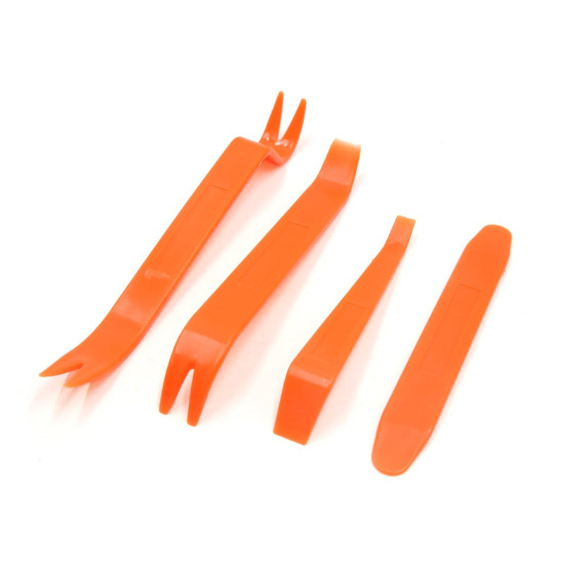  [AUSTRALIA] - uxcell Auto Car Plastic Audio Dismantle Kit Removal Installer Pry Tool Orange 4 in 1