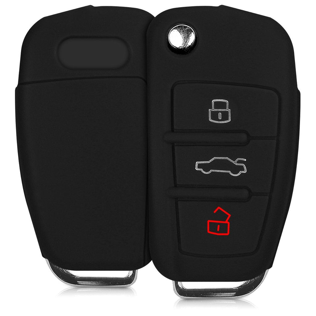 kwmobile Key Cover Compatible with Audi - Black - LeoForward Australia