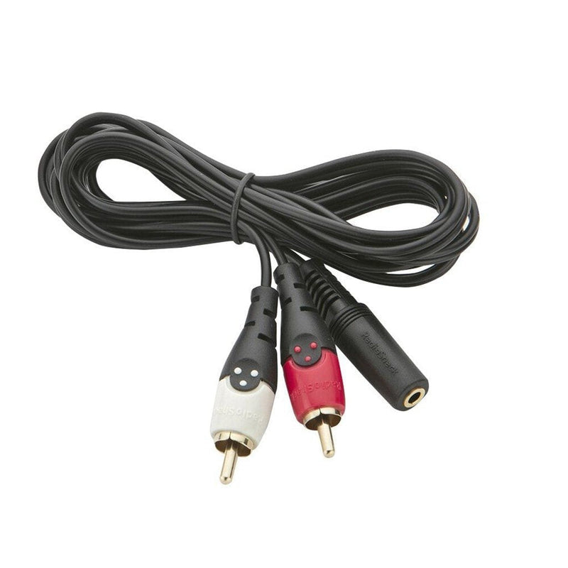 RadioShack 6-Foot 1/8-Inch Stereo Female-to-Dual Phono (RCA) Plug Y-cable - LeoForward Australia